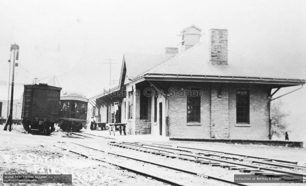 Postcard: Railroad Station, Fair Haven, Vermont